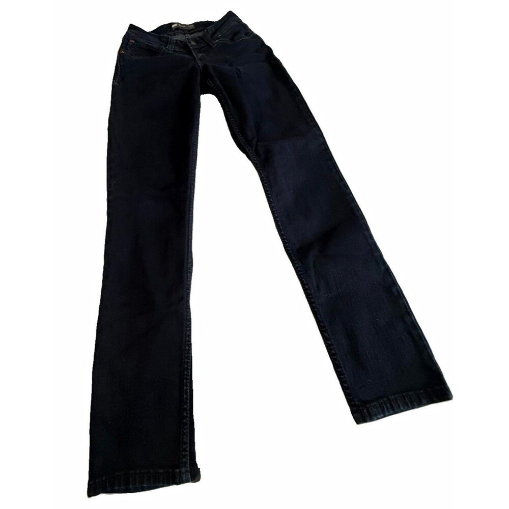 Levi's Low Rise Skinny Black Denim Jeans Dark Wash Cotton 5-Pocket Logo